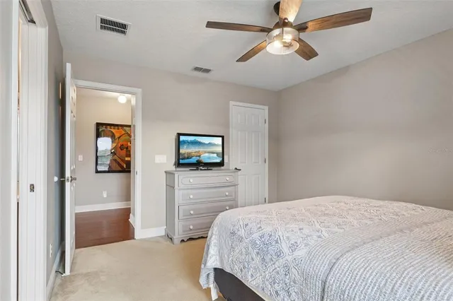 a view of a swimming pool with a yard