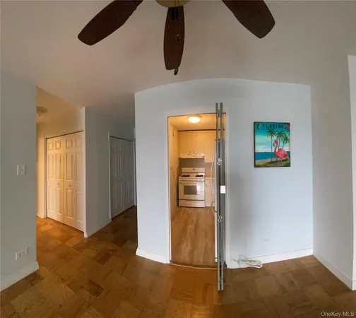 a backyard of a building with yard