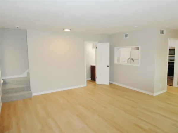 a view of an empty room