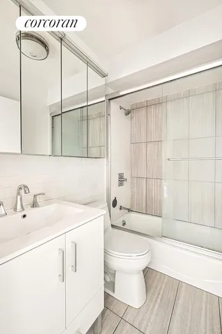 a view of a city with tall buildings