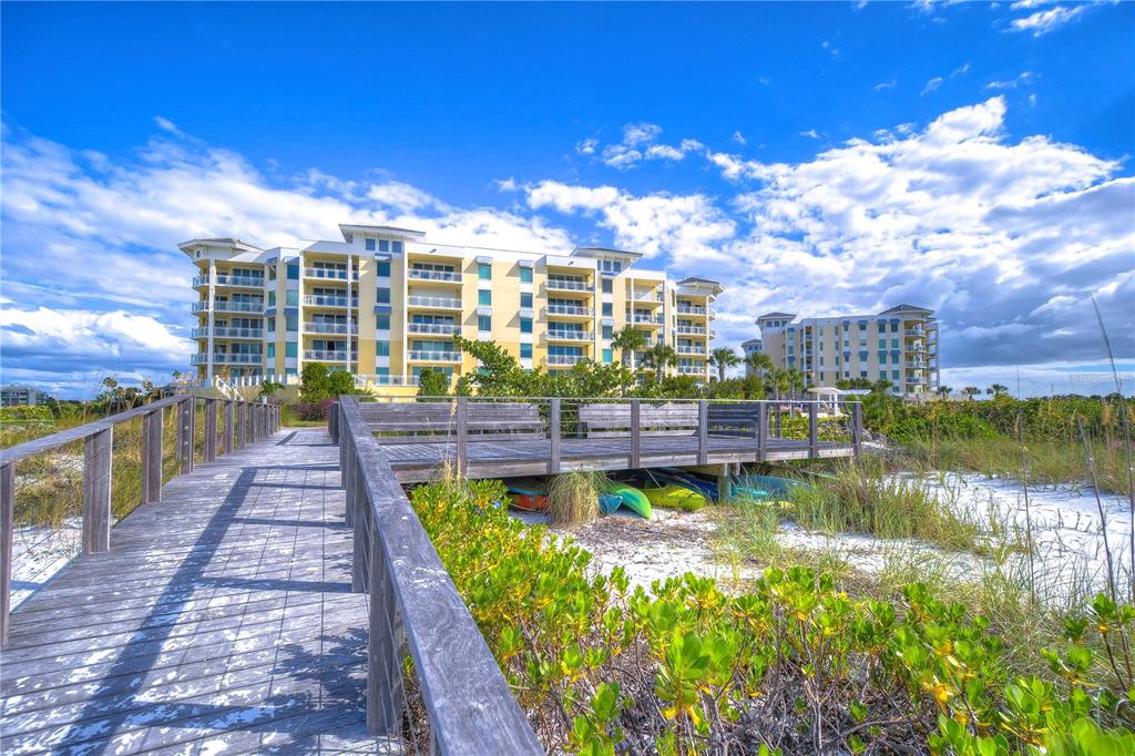 755 Collany Road, Unit 508 St. Petersburg, FL 33715 - Photo 70 of 99 Boardwalk with sitting area. Kayak/paddleboard