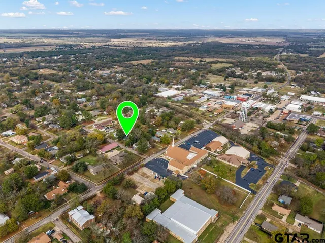 an aerial view of a city