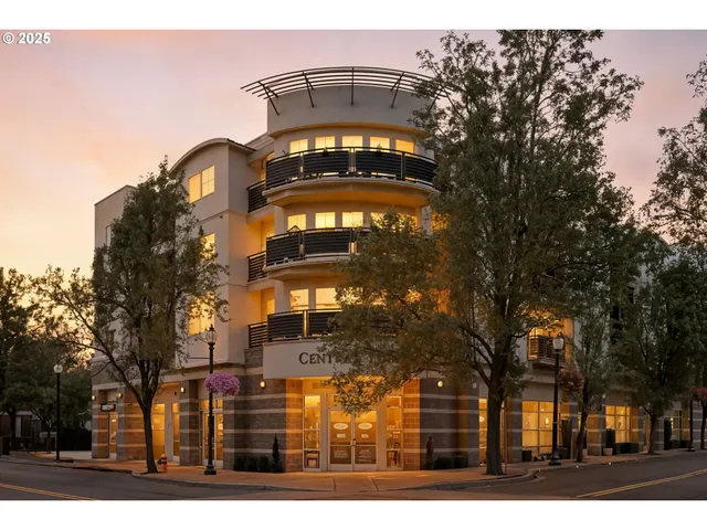 a front view of a building