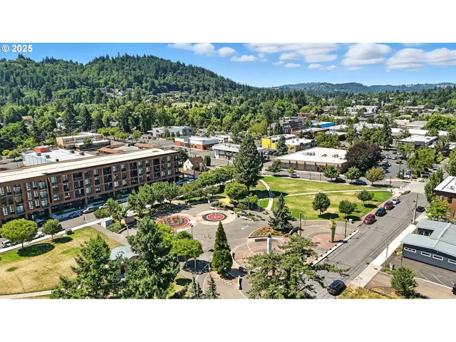 a view of a swimming pool with an outdoor space