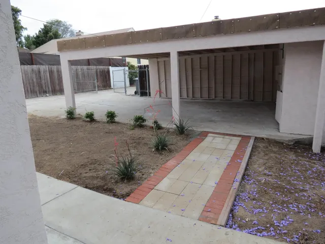 a front view of a house