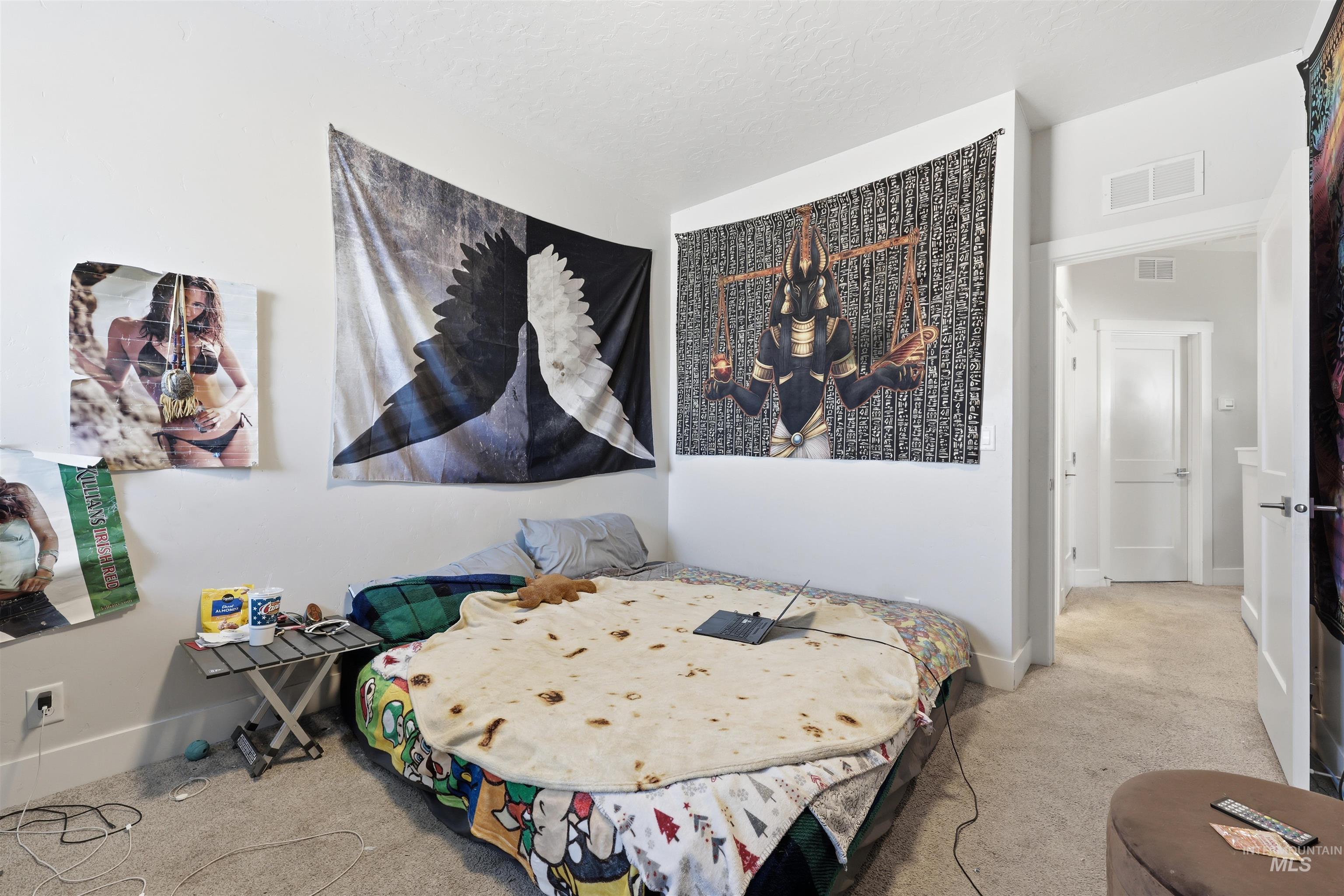 6341 South Ruddsdale Avenue Boise, ID 83709 - Photo 33 of 41 Carpeted bedroom with baseboards and a textured ceiling
