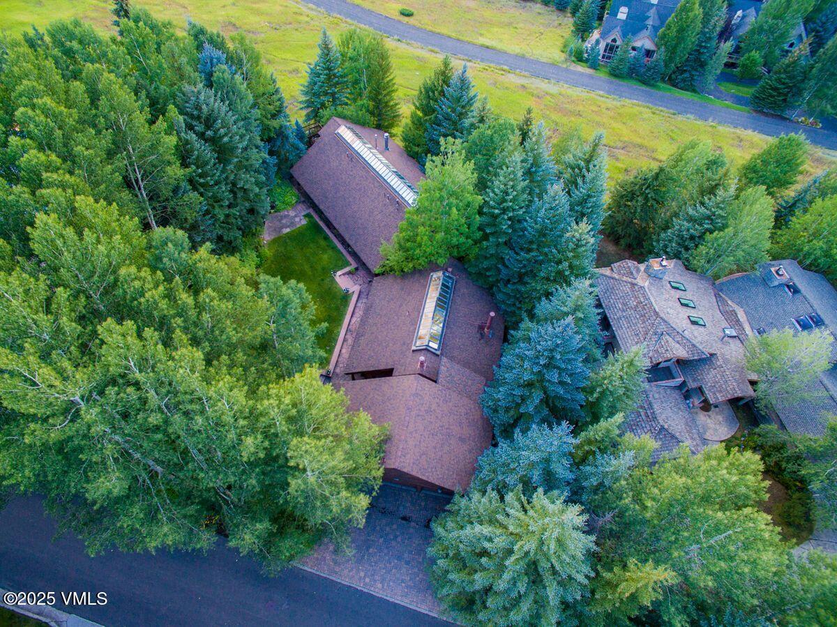 1461 Greenhill Court, Unit A AND B Vail, CO 81657 - Photo 29 of 44 an aerial view of a house with garden space and street view