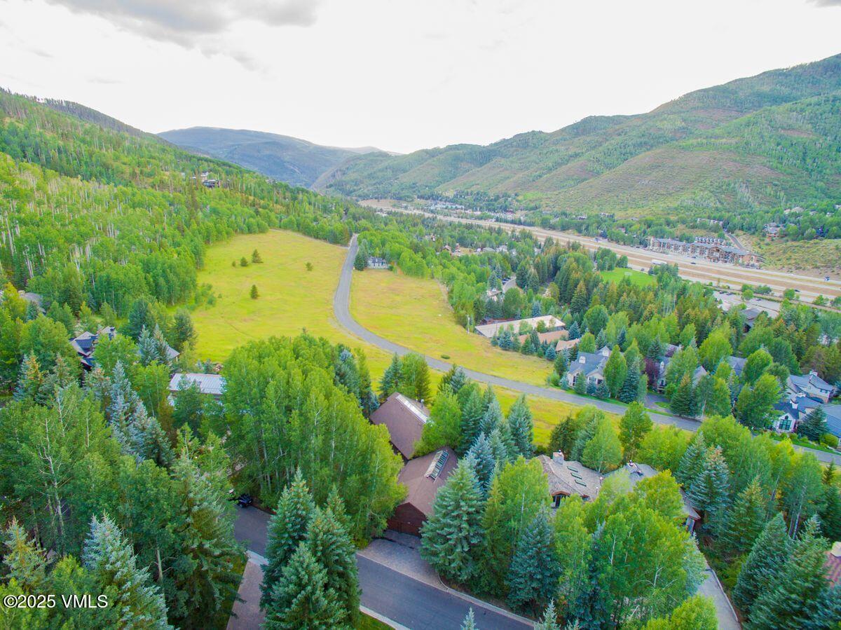 1461 Greenhill Court, Unit A AND B Vail, CO 81657 - Photo 30 of 44 a view of a garden with mountains in the back