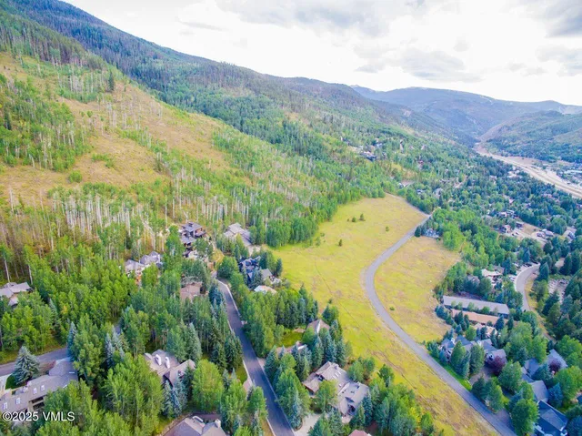 a aerial view of a house