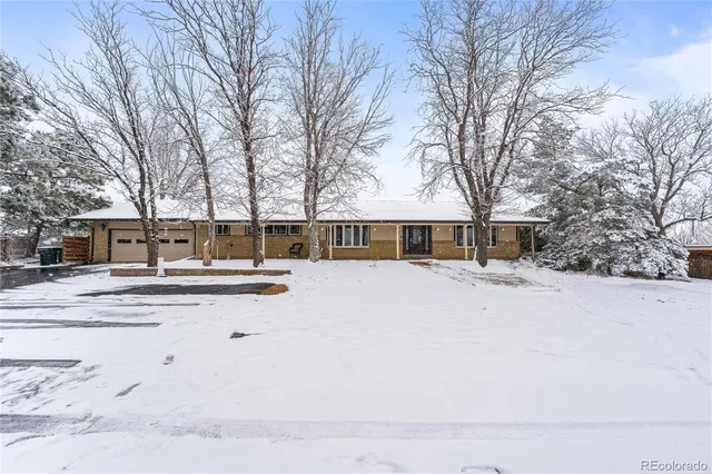a view of a road with snow on the road