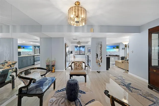 a workspace with furniture