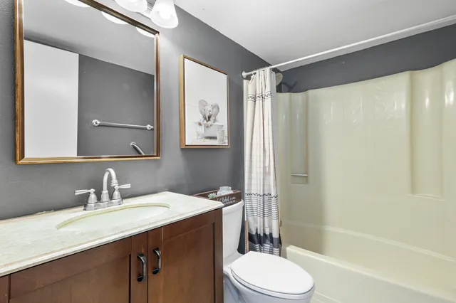 an aerial view of multiple house