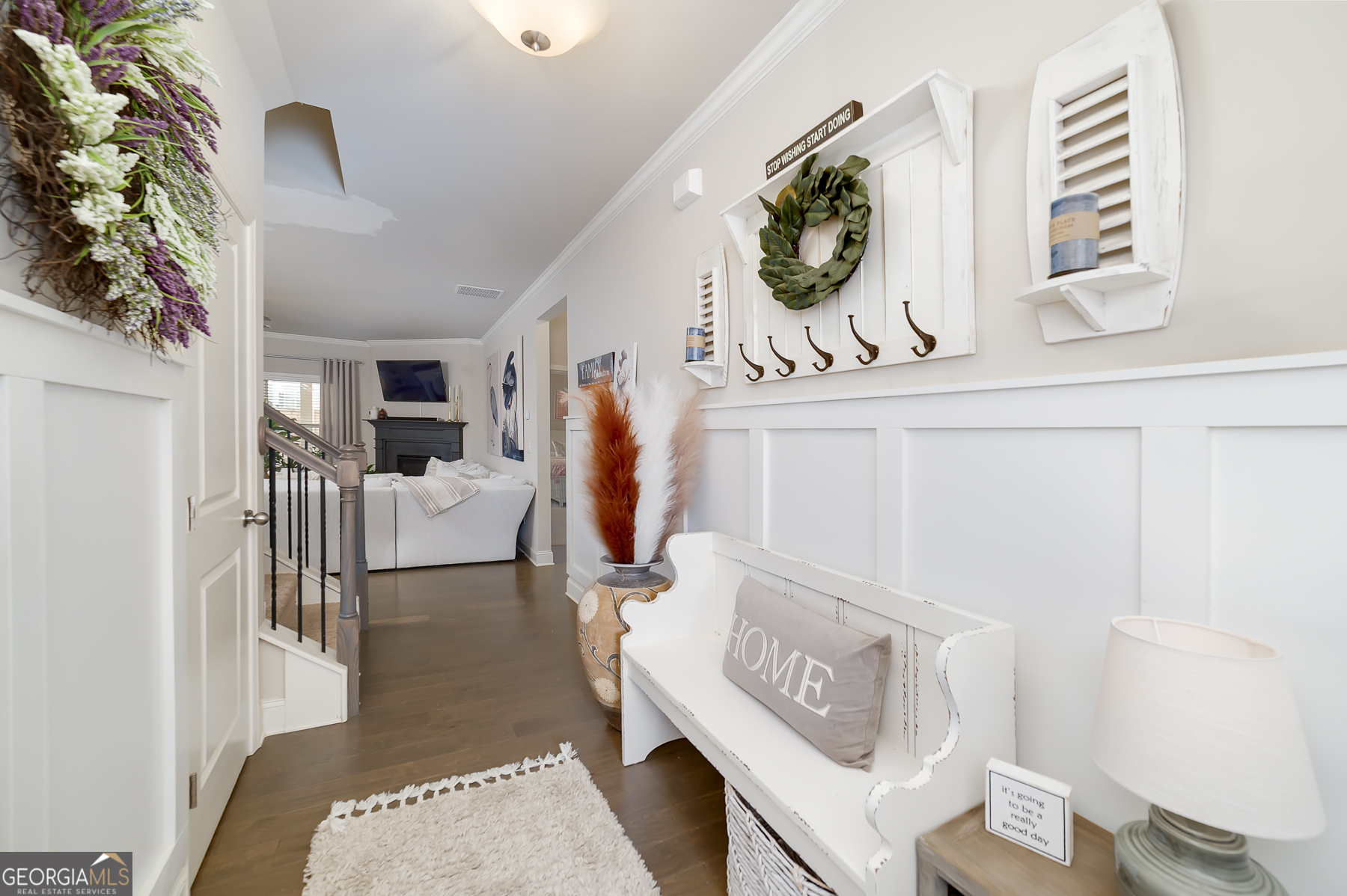 4366 Clubside Drive Gainesville, GA 30504 - Photo 3 of 24 a living room with furniture and a clock