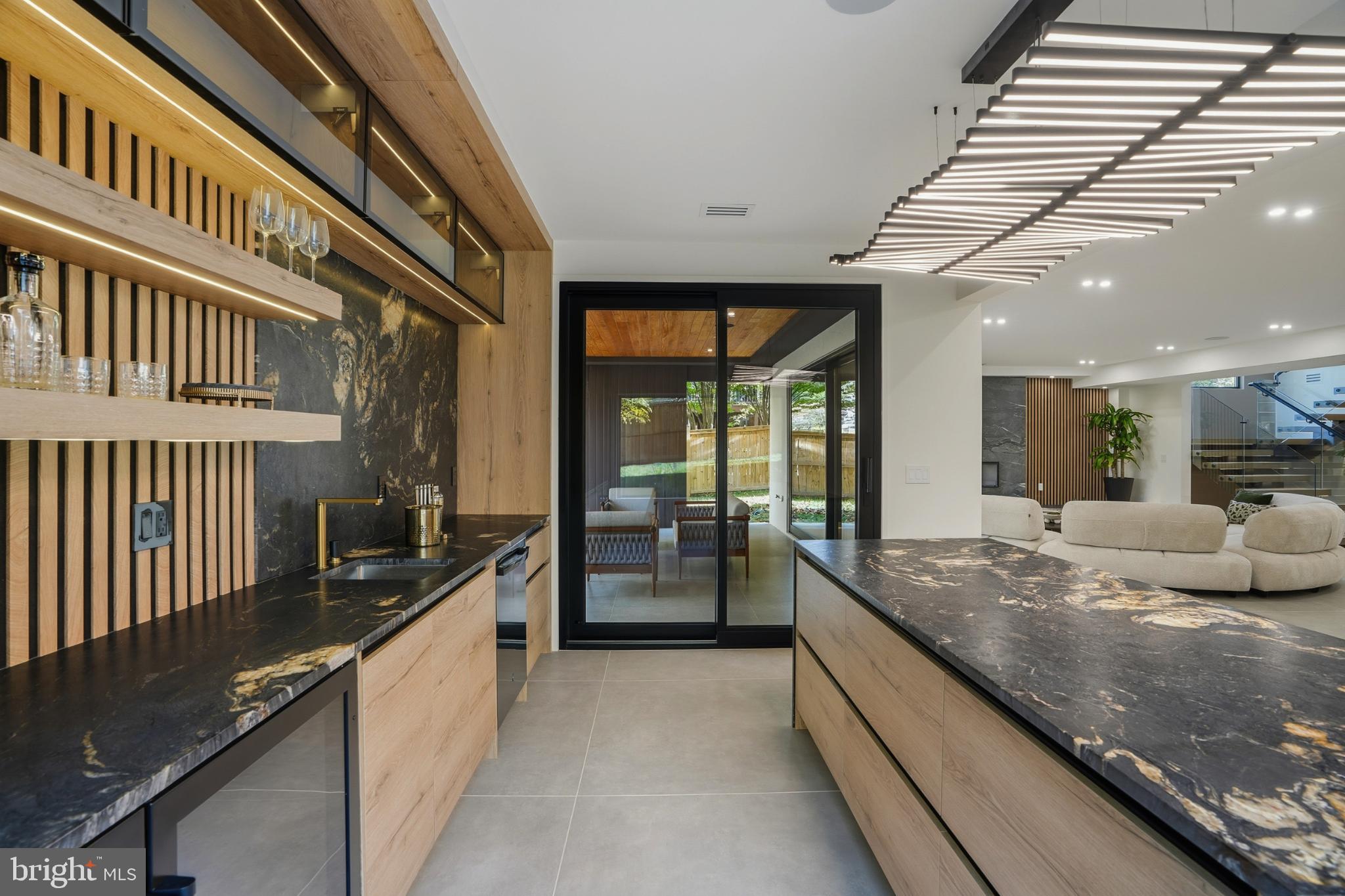 9408 Old Courthouse Road Vienna, VA 22182 - Photo 76 of 92 Sleek modern kitchen with elegant finishes.