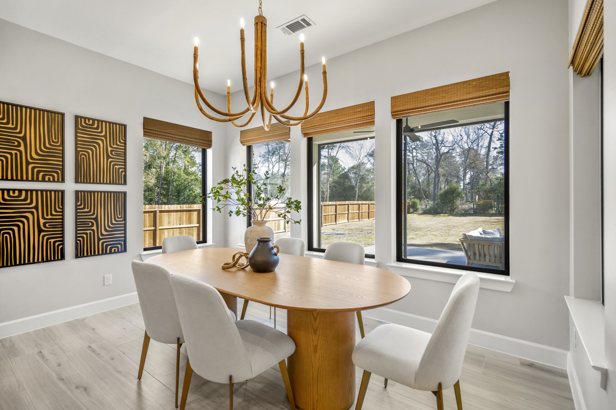 21255 Hidden Bend Loop Magnolia, TX 77354 - Photo 17 of 44 a view of a dining room with furniture window and outside view