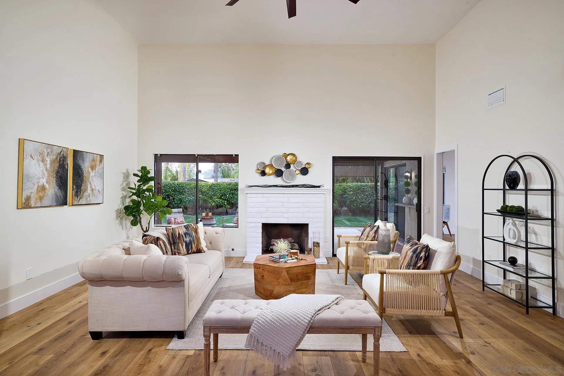 13269 Vinter Way Poway, CA 92064 - Photo 6 of 32 a living room with furniture and a fireplace