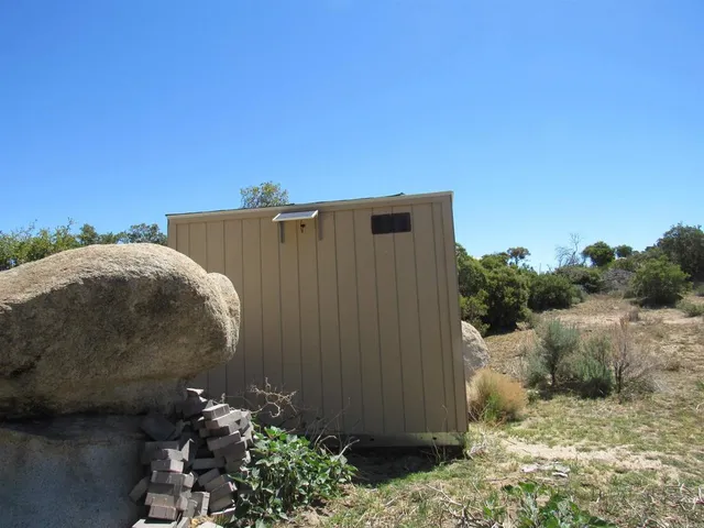 a backyard of a house