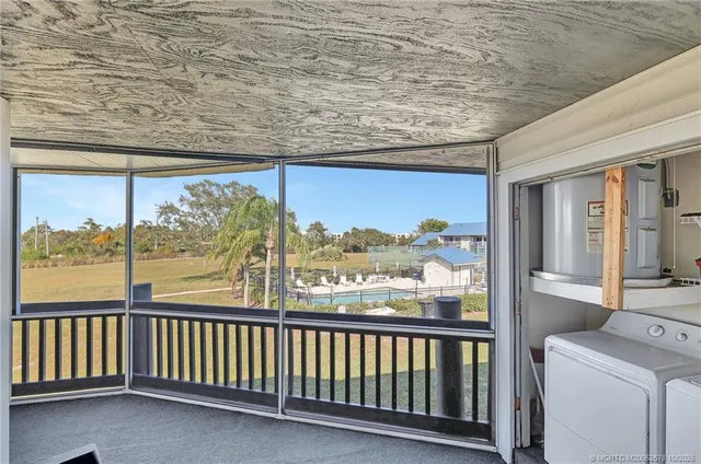 a view of a city from a balcony