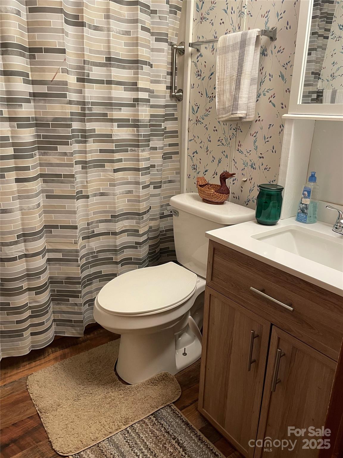 3265 Revere Road Marshall, NC 28753 - Photo 19 of 23 a bathroom with a toilet and a sink