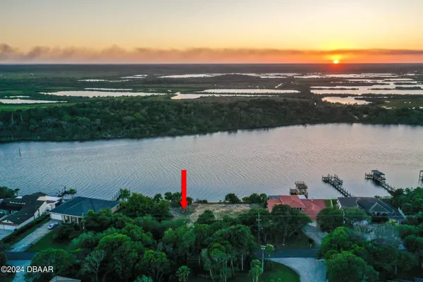 a view of a lake with a mountain