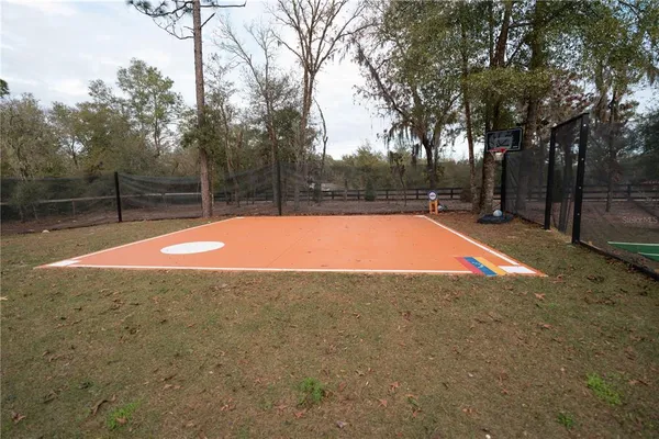 a view of road with trees