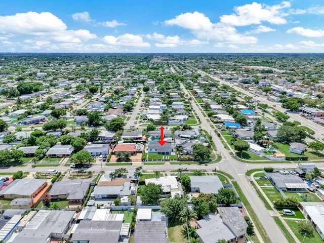 an aerial view of a city
