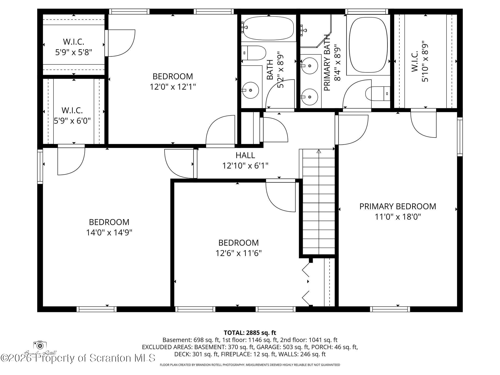 307 Stoney Creek Road Clarks Summit, PA 18411 - Photo 72 of 73 Second Floor Floorplan
