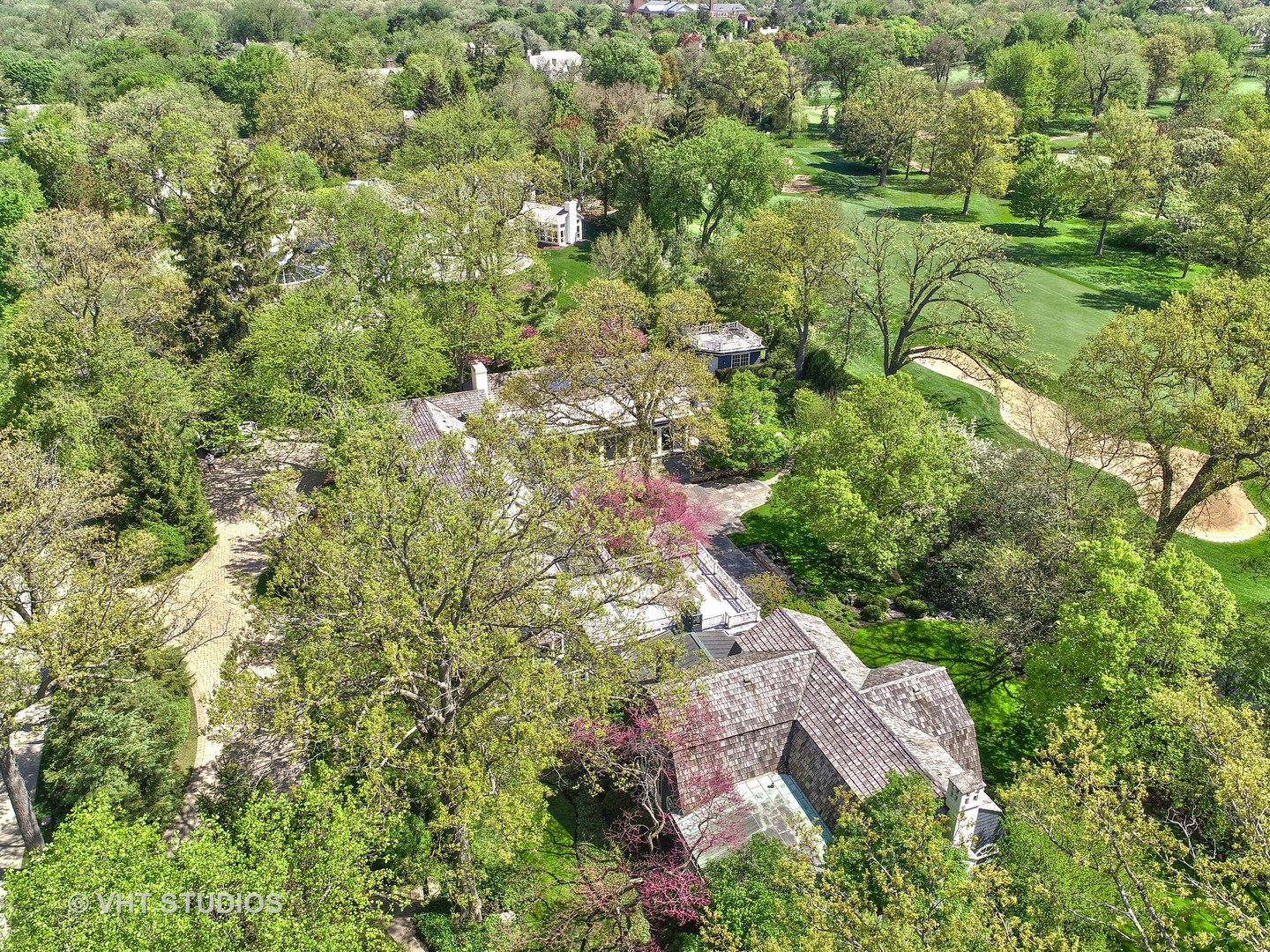 32 Indian Hill Road Winnetka, IL 60093 - Photo 76 of 79 an aerial view of residential houses with outdoor space and trees