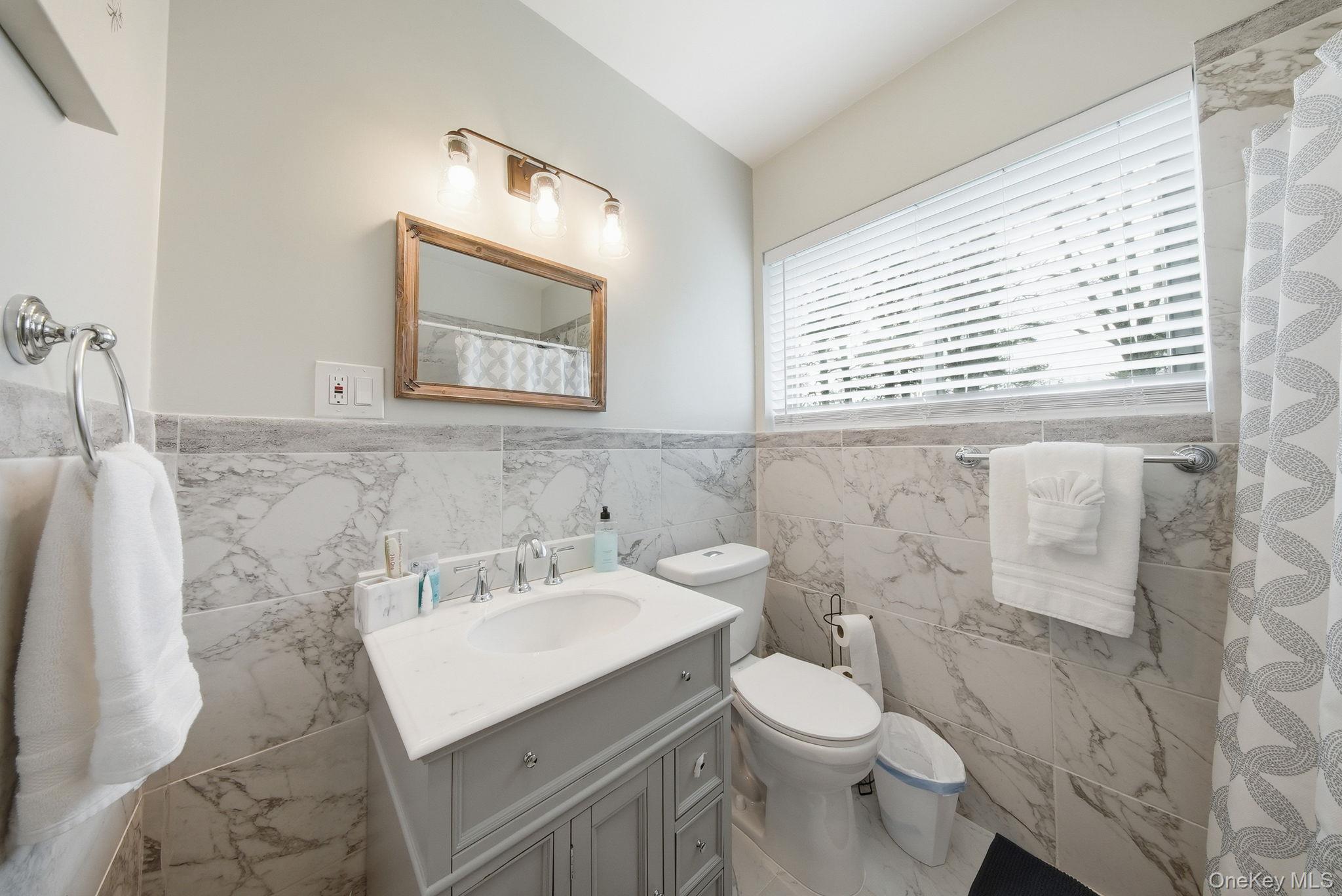 10 Stag Forest Road Forestburgh, NY 12777 - Photo 18 of 44 a bathroom with a sink a toilet and a mirror