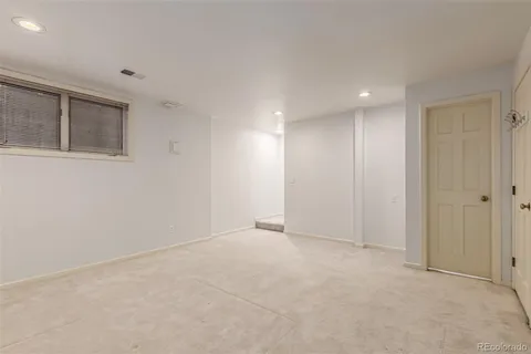 a view of an empty room