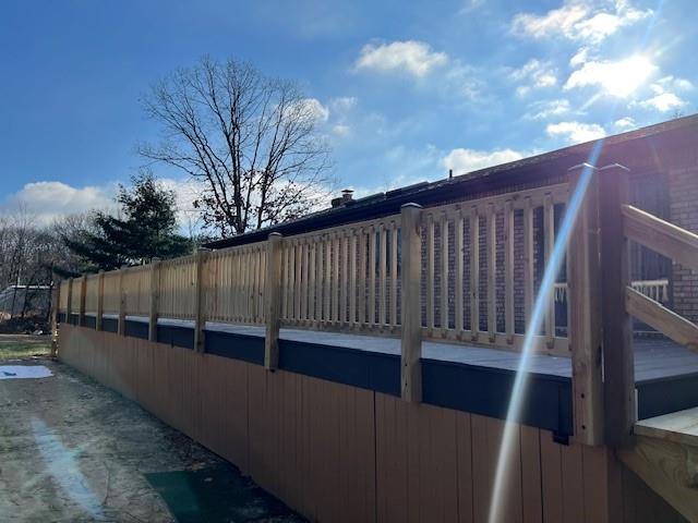 175 Dance Hall Road Apollo, PA 15613 - Photo 36 of 37 a view of deck with wooden floor and fence