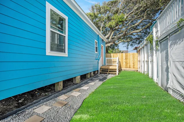 an aerial view of multiple houses