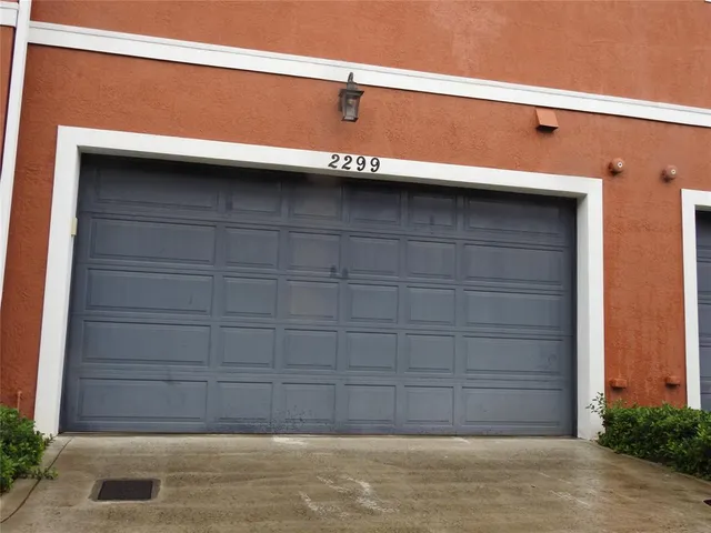 a view of wooden door