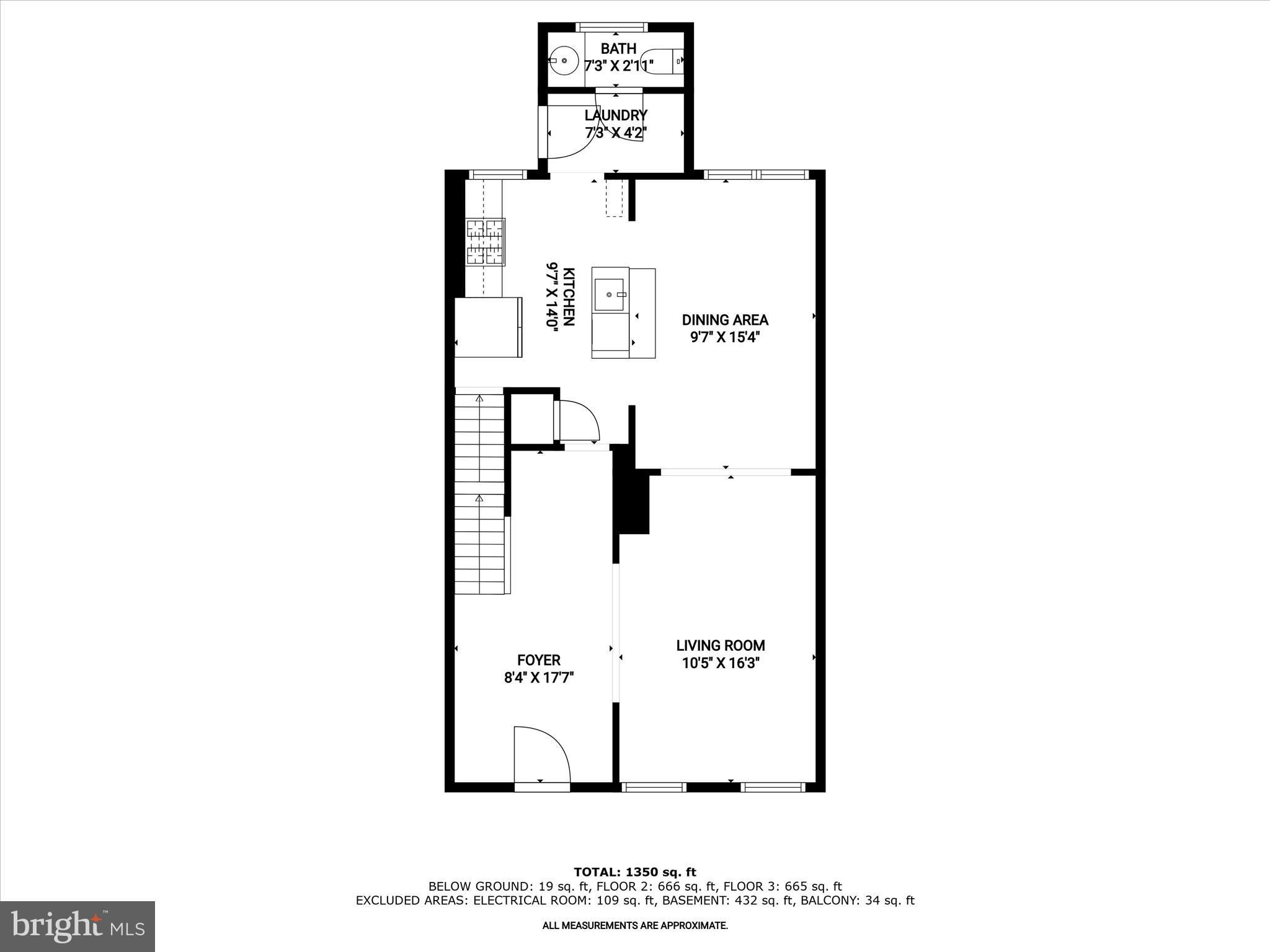732 Edgewood Street Baltimore, MD 21229 - Photo 35 of 41 a picture of a floor plan