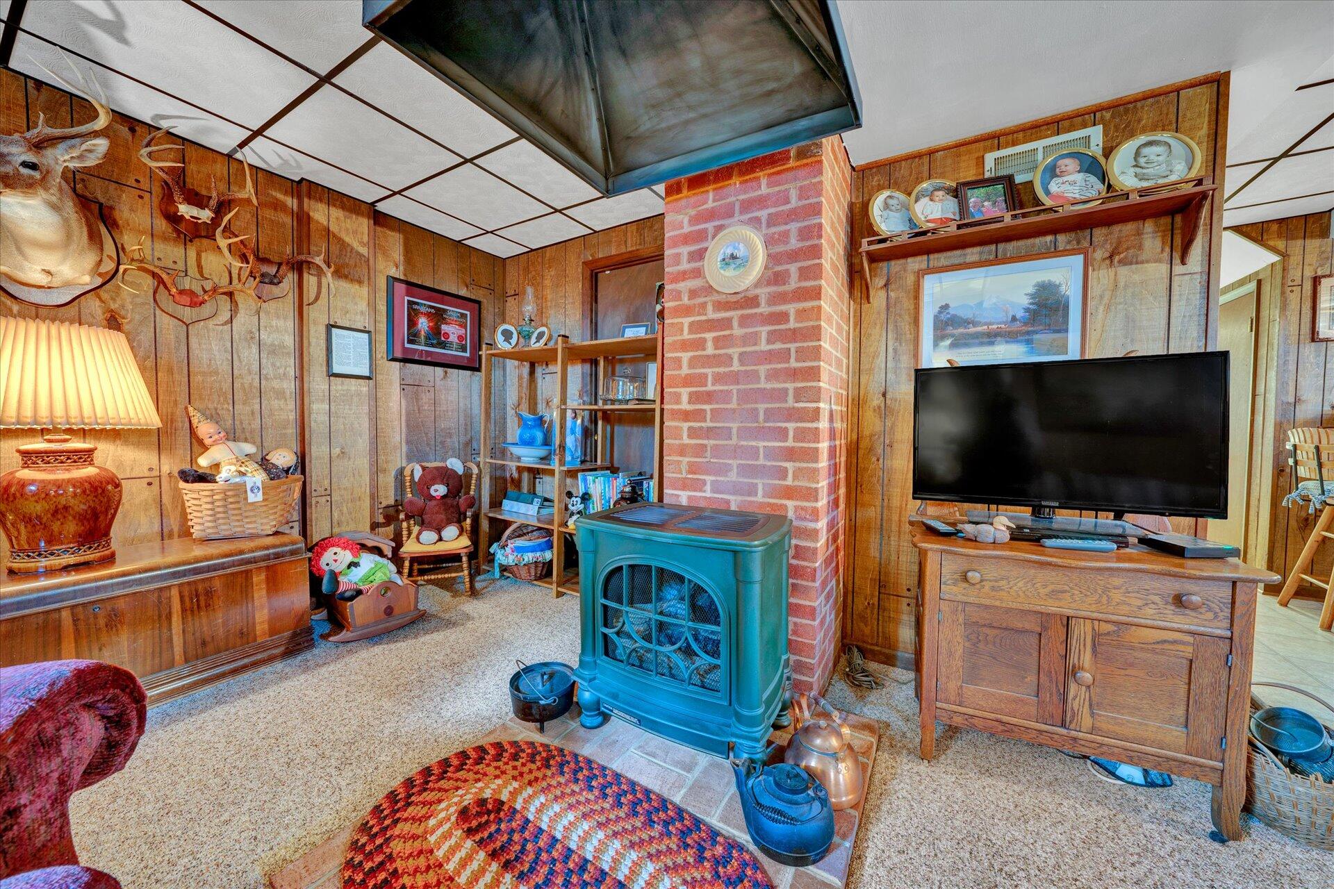 111 Deep Dell Road Salem, VA 24153 - Photo 21 of 39 a living room with furniture and a flat screen tv