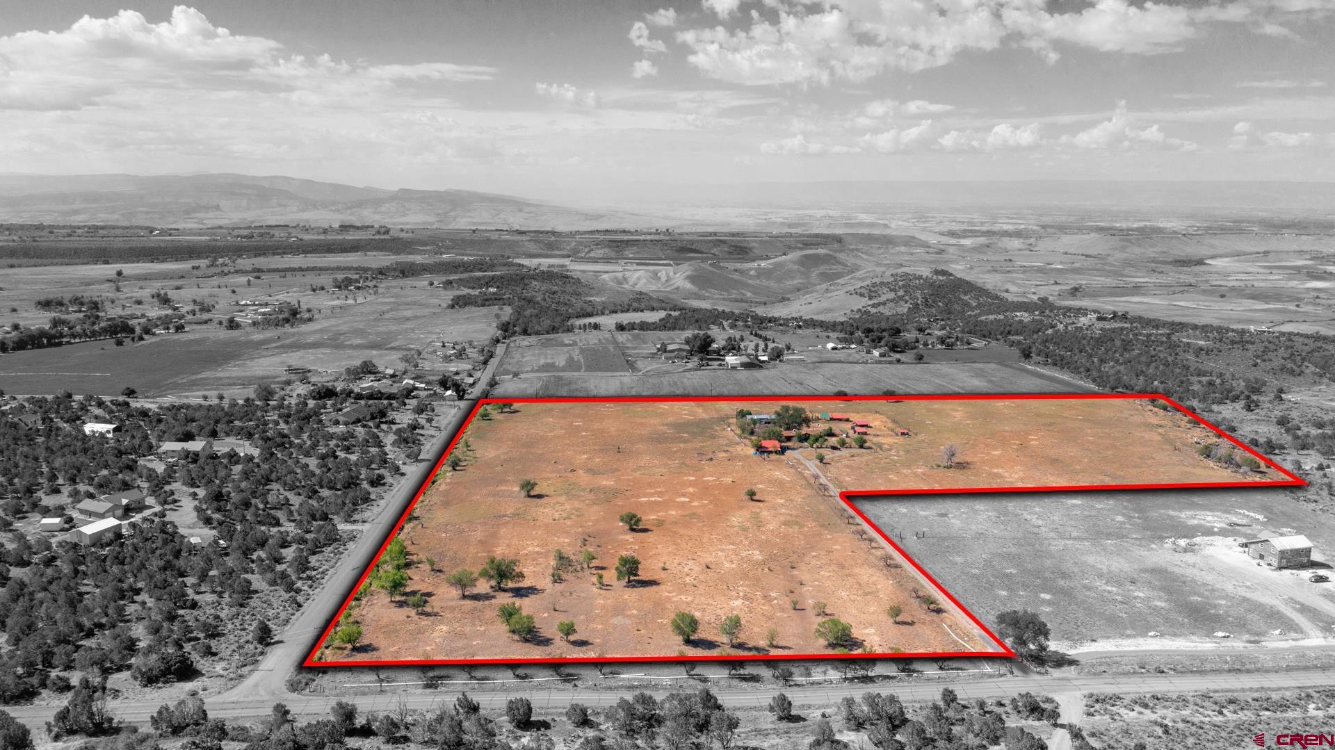 25186 Cedar Mesa Road Cedaredge, CO 81413 - Photo 1 of 17 an aerial view of a pool