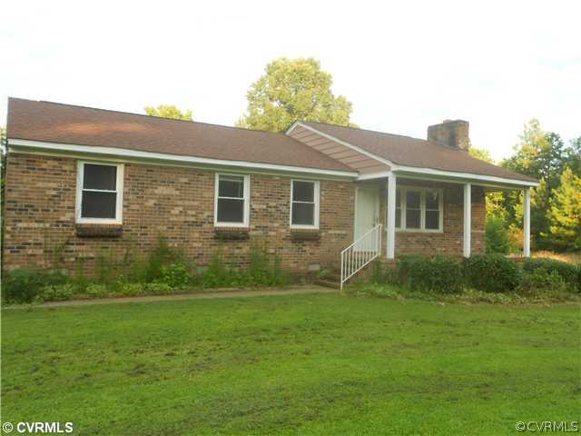 4819 Mt Sinai Road Prince George, VA 23875 - Photo 1 of 13 Exterior Front - Brick front ranch with partial fr
