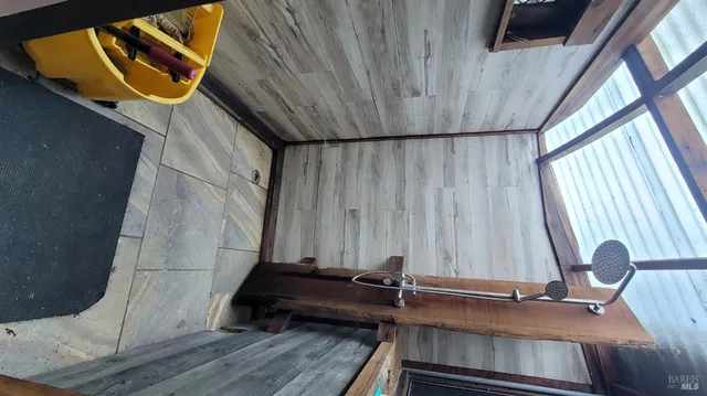 a room with a window