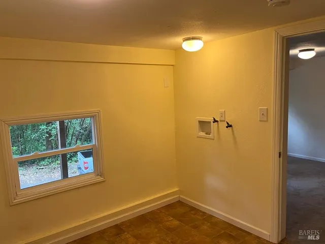 a bathroom with a window