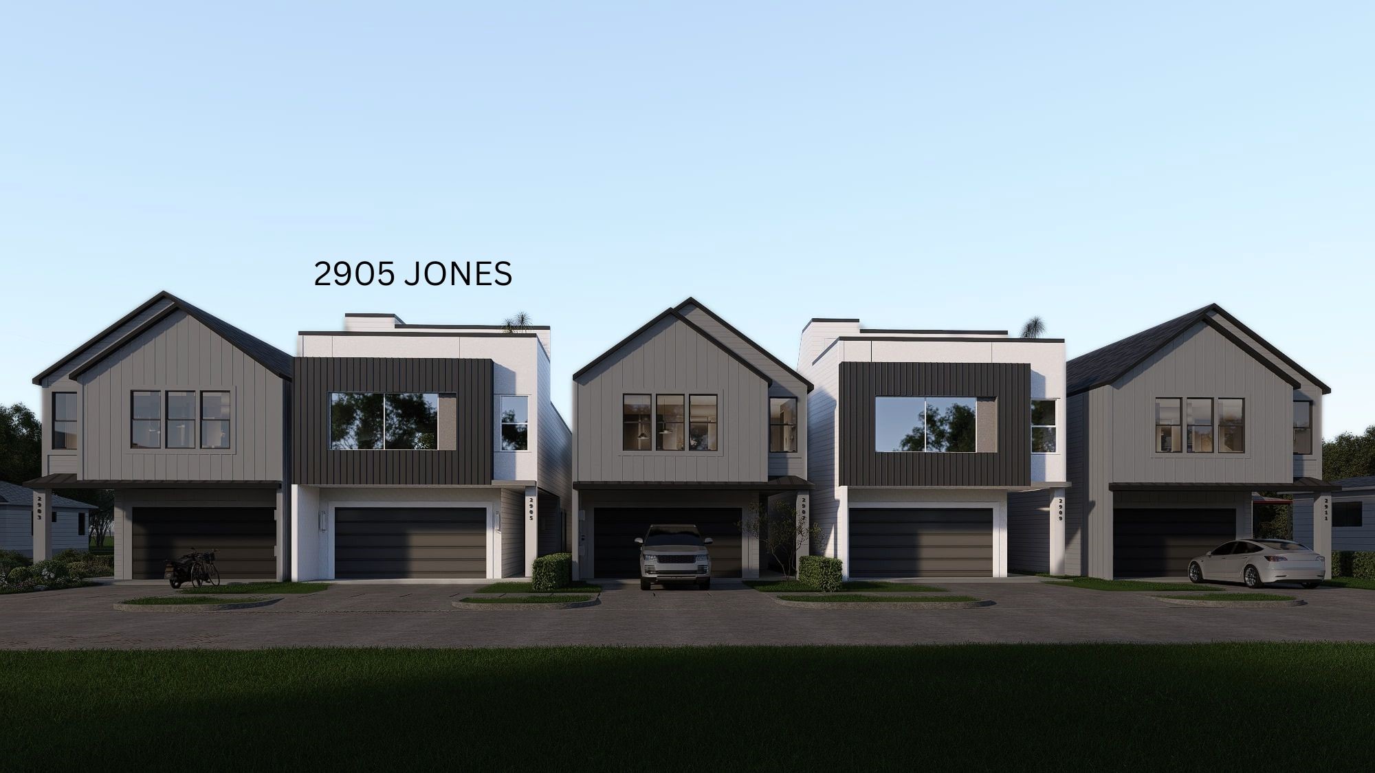 2905 Jones Street Houston, TX 77026 - Photo 1 of 23 a front view of a house with a garden and garage