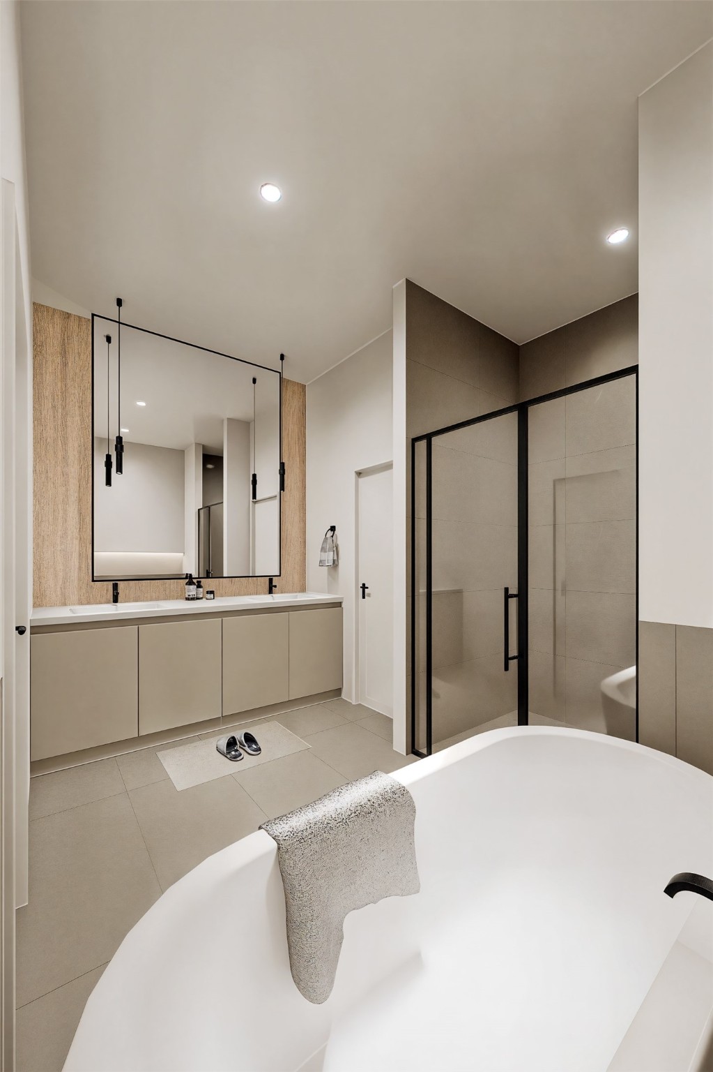 2905 Jones Street Houston, TX 77026 - Photo 12 of 23 a bathroom with a tub sink and mirror