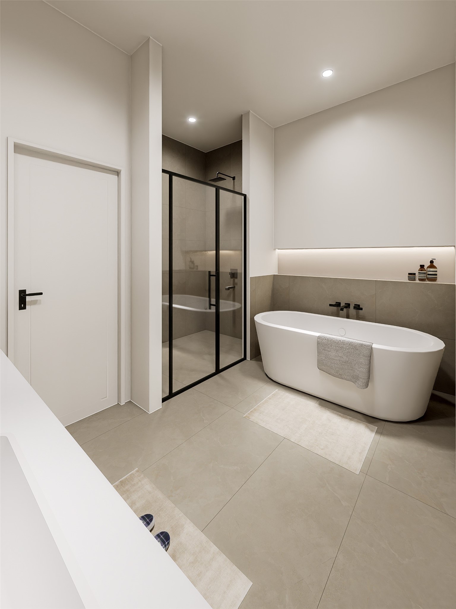 2905 Jones Street Houston, TX 77026 - Photo 14 of 23 a spacious bathroom with a tub and shower