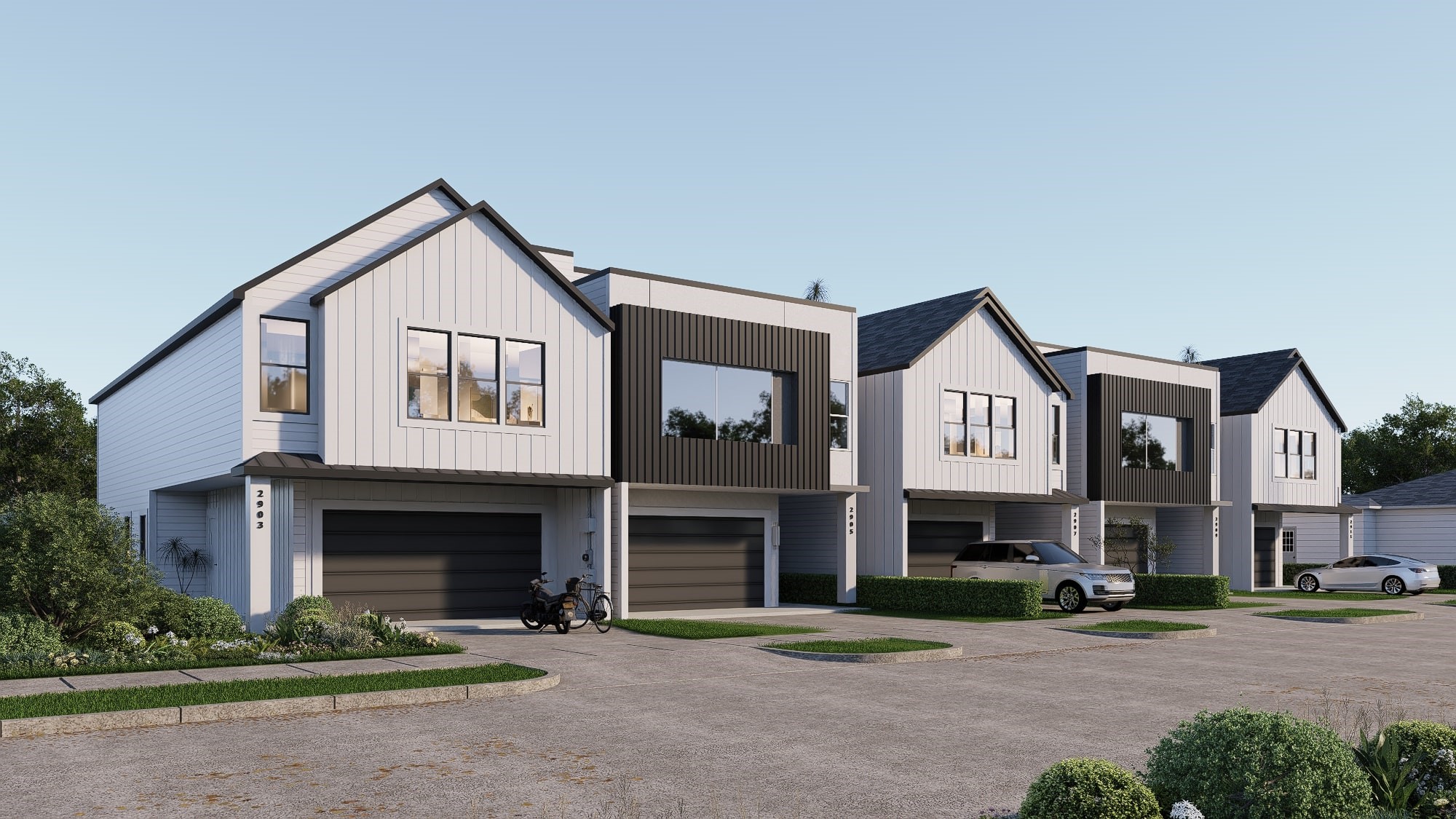 2905 Jones Street Houston, TX 77026 - Photo 4 of 23 a front view of a house with a yard and garage