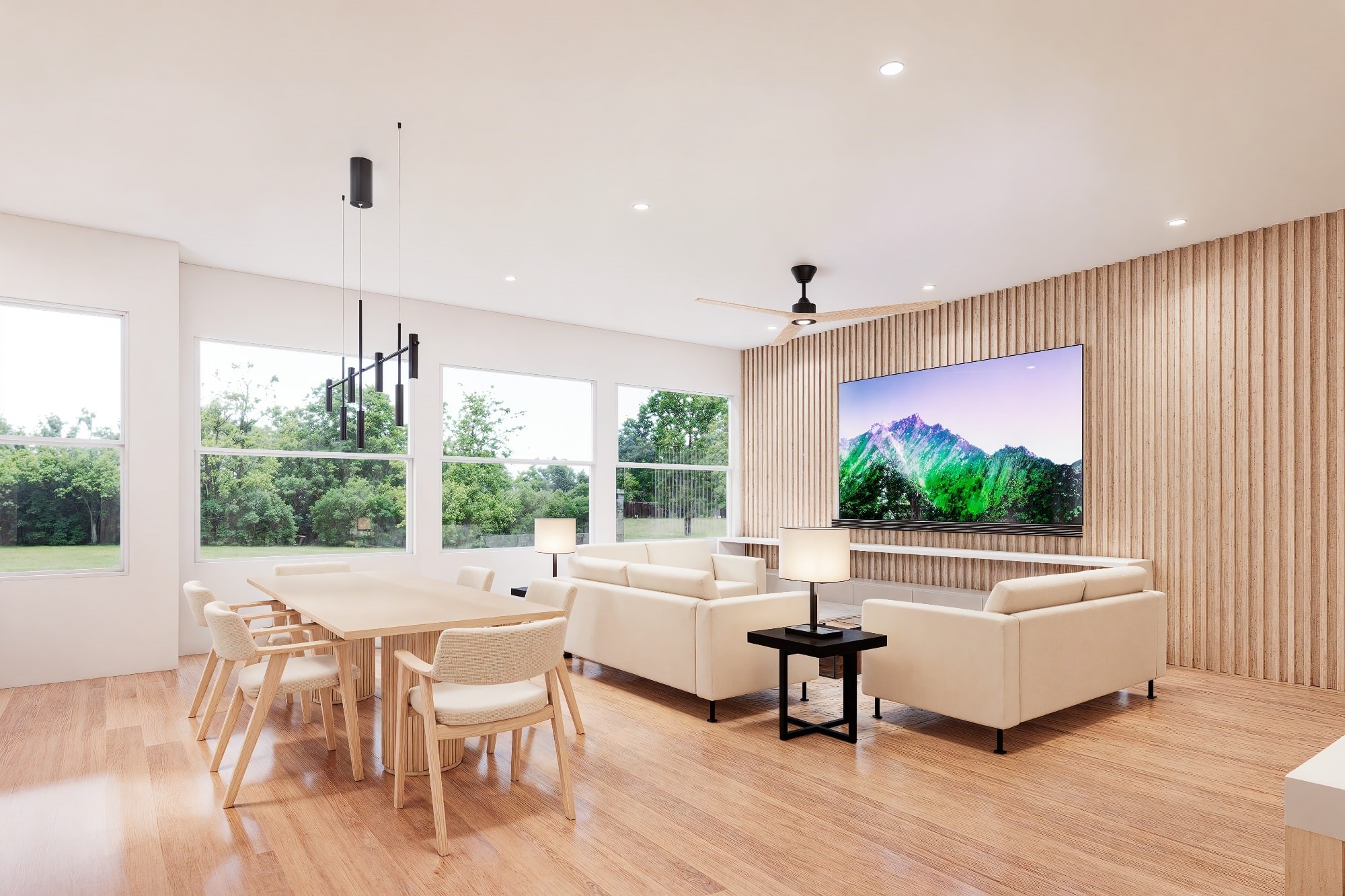 2905 Jones Street Houston, TX 77026 - Photo 7 of 23 a living room with furniture and a flat screen tv
