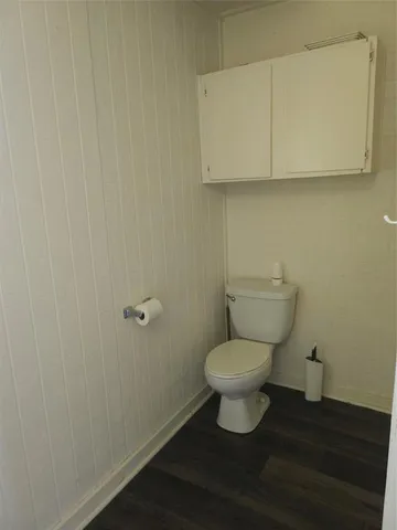 a bathroom with a toilet