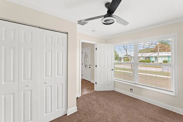 a view of a room with rack on the wall