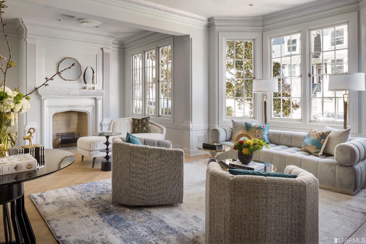 3007 Jackson Street San Francisco, CA 94115 - Photo 1 of 30 a living room with furniture and a fireplace