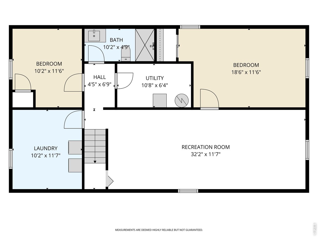 2016 West Lake Street Fort Collins, CO 80521 - Photo 45 of 45 Basement Floorplan