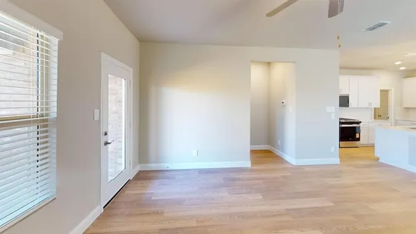 a view interior of the house and kitchen view