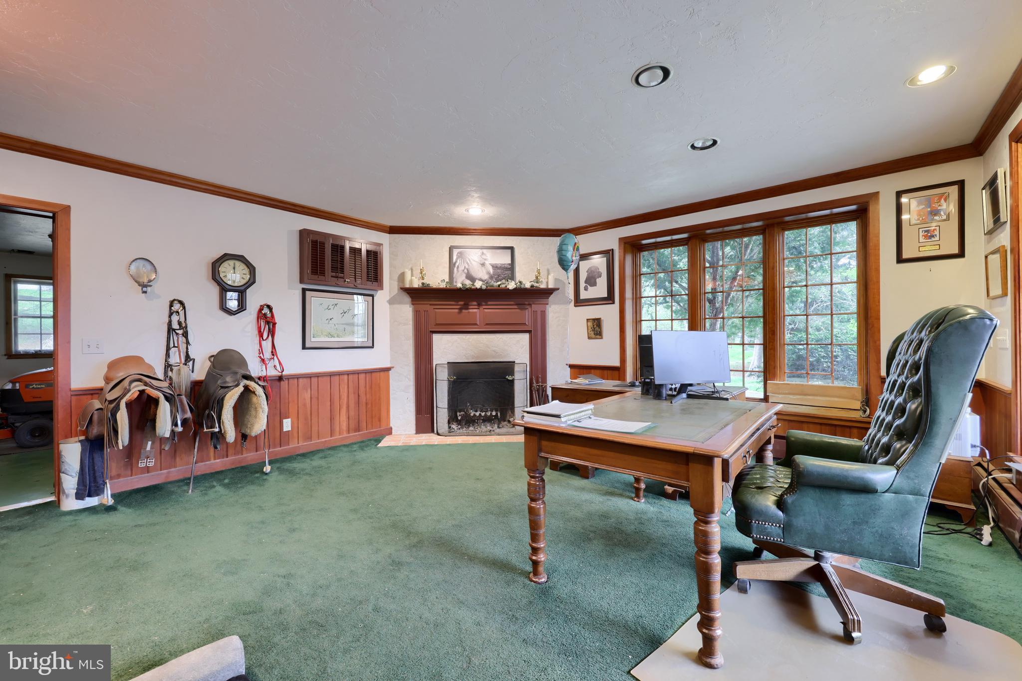 705 Schoffers Road Birdsboro, PA 19508 - Photo 102 of 112 a view of a workspace with furniture and a livingroom